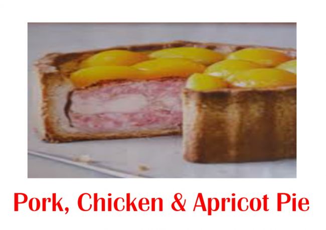 Pork, Chicken & Apricot Pie