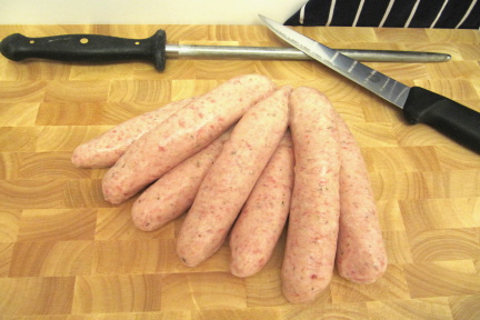 Spicy Garlic Pork Sausages