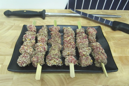 6 Beef Steak Kebabs