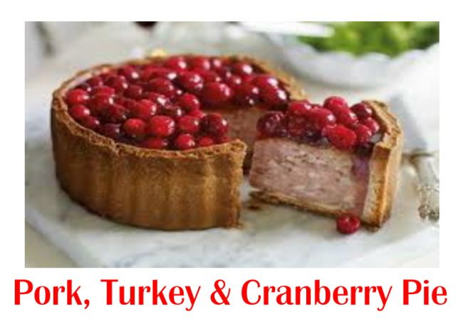 Pork, Turkey & Cranberry Pie